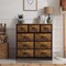 Sorbus Dresser with 9 Drawers - Furniture Storage Chest Tower Unit for Bedroom, Closet, etc - Steel Frame, Wood Top, Fabric Bins